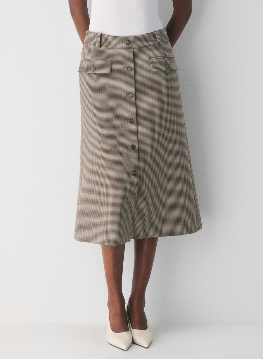 datum skirt - ressential har check mc br m b