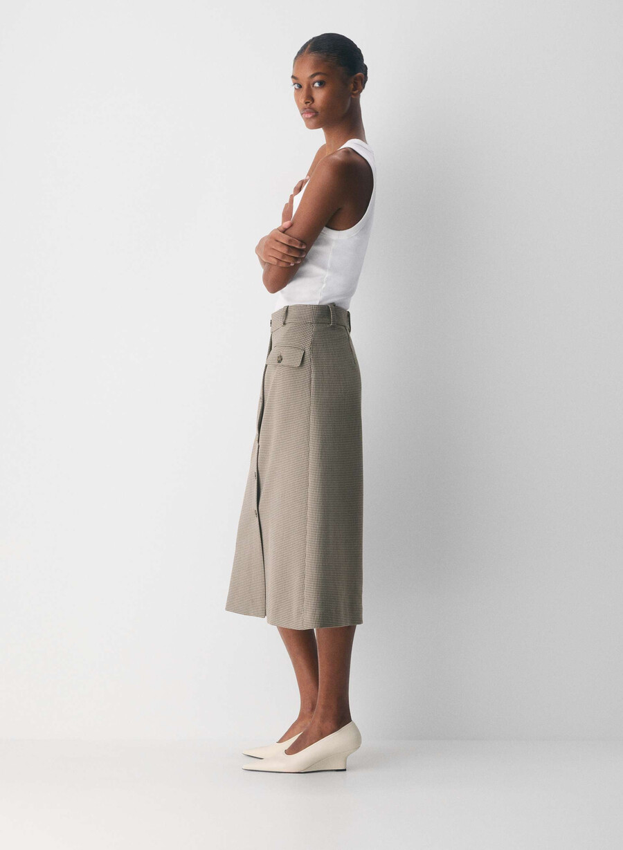 datum skirt - ressential har check mc br m b