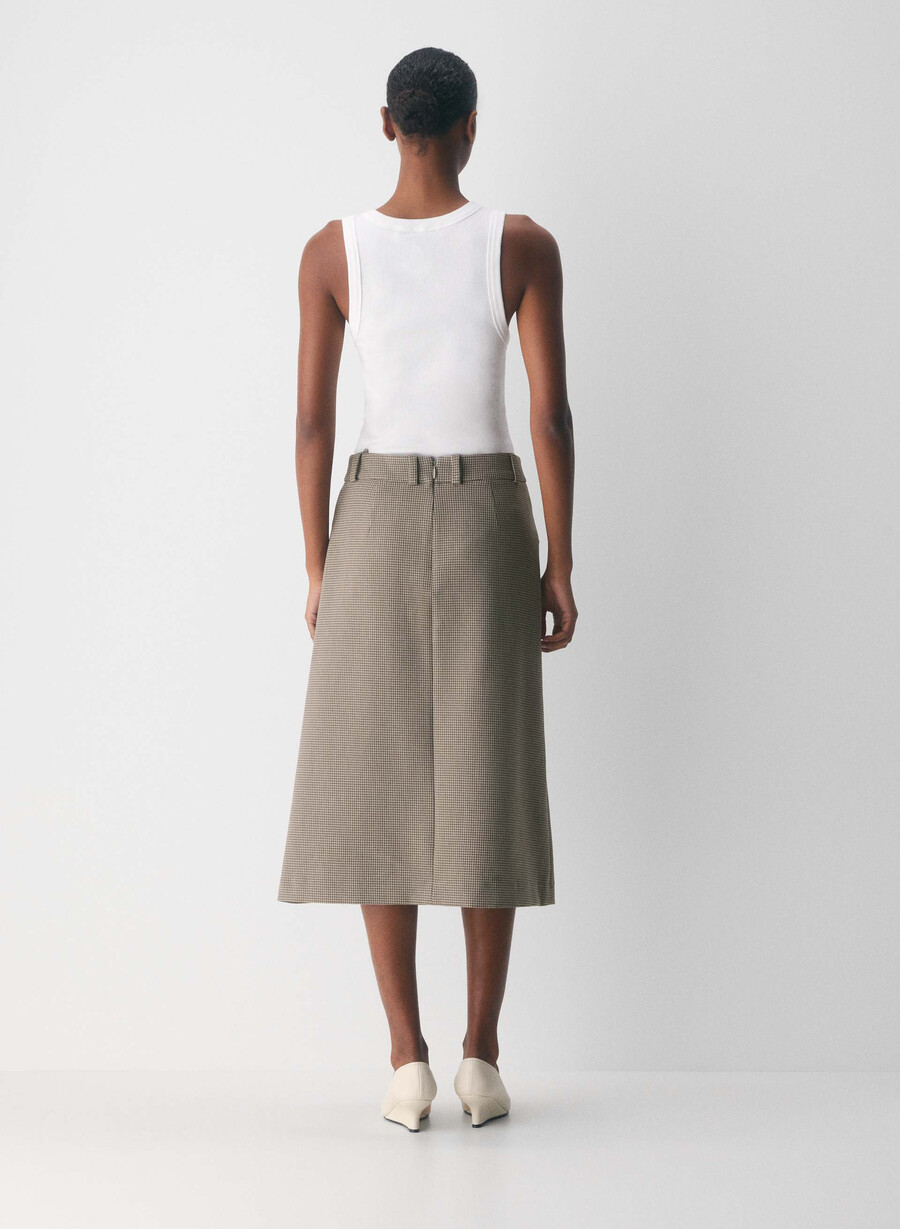 datum skirt - ressential har check mc br m b