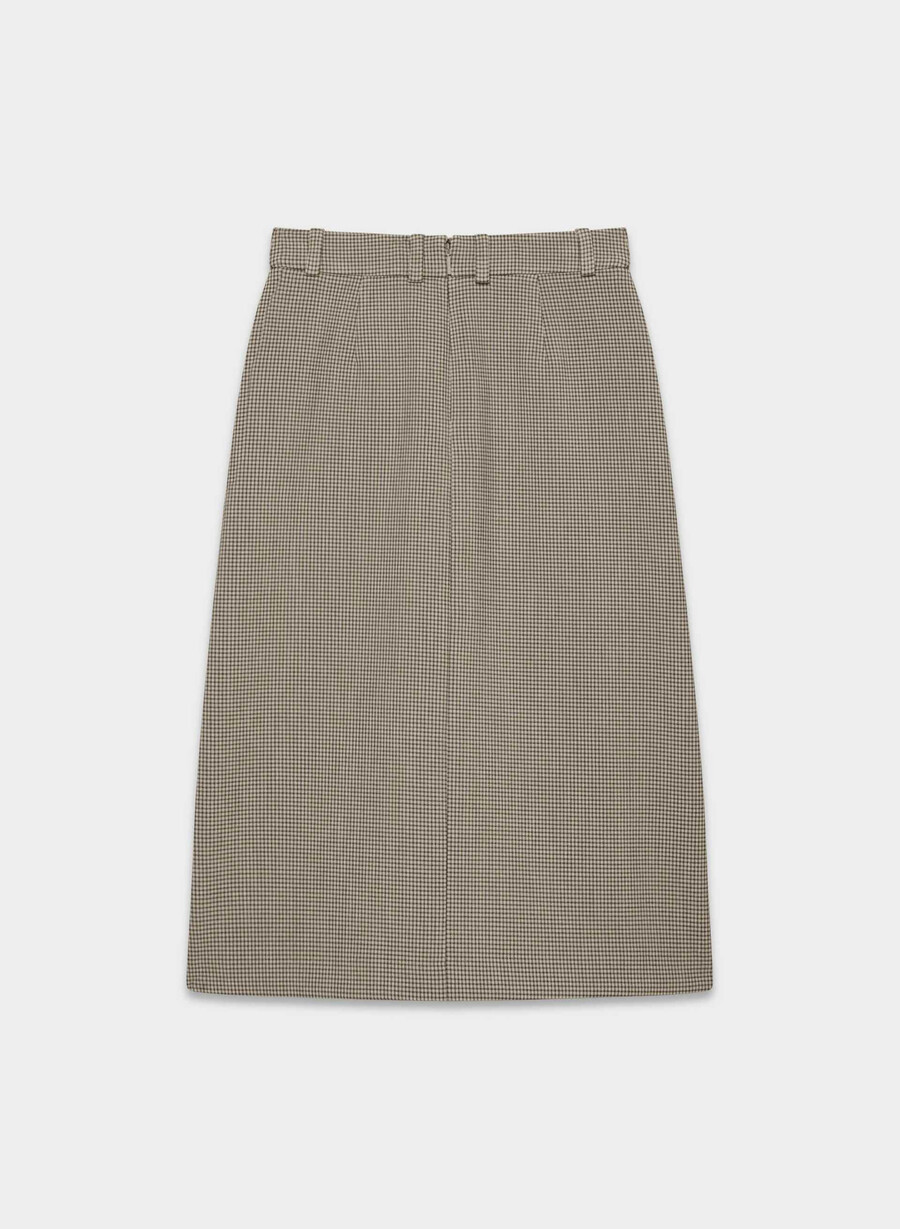 datum skirt - ressential har check mc br m b