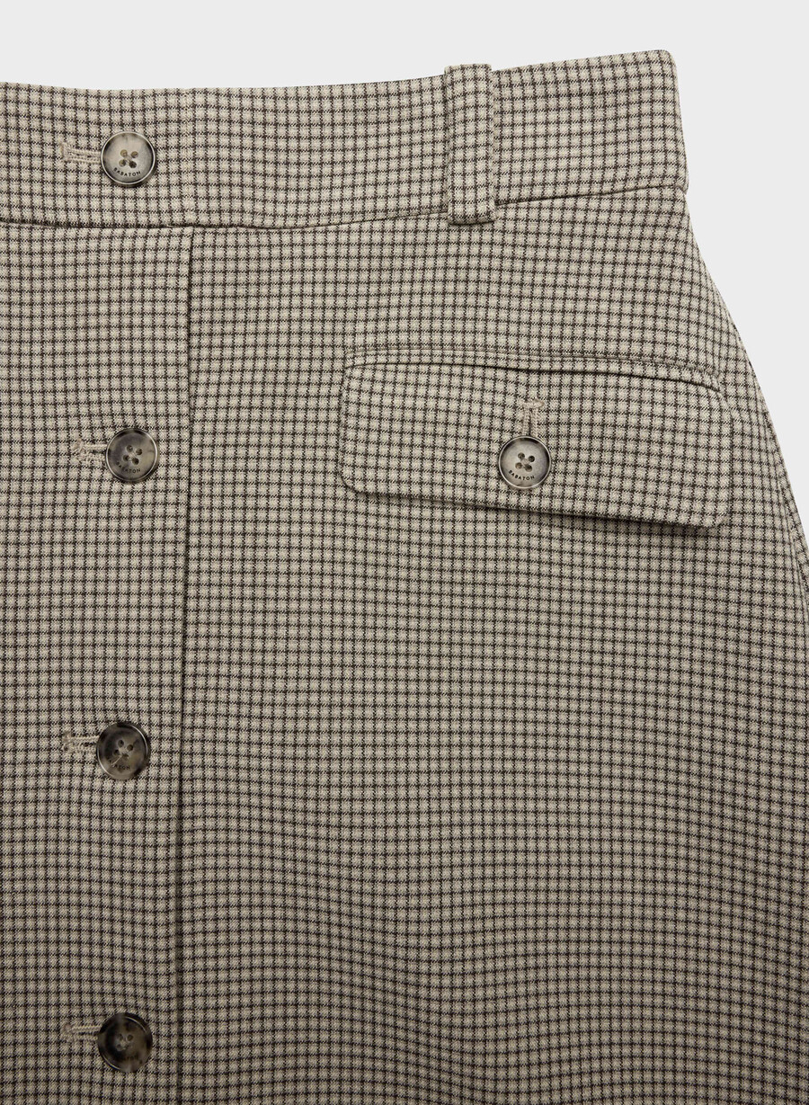 datum skirt - ressential har check mc br m b