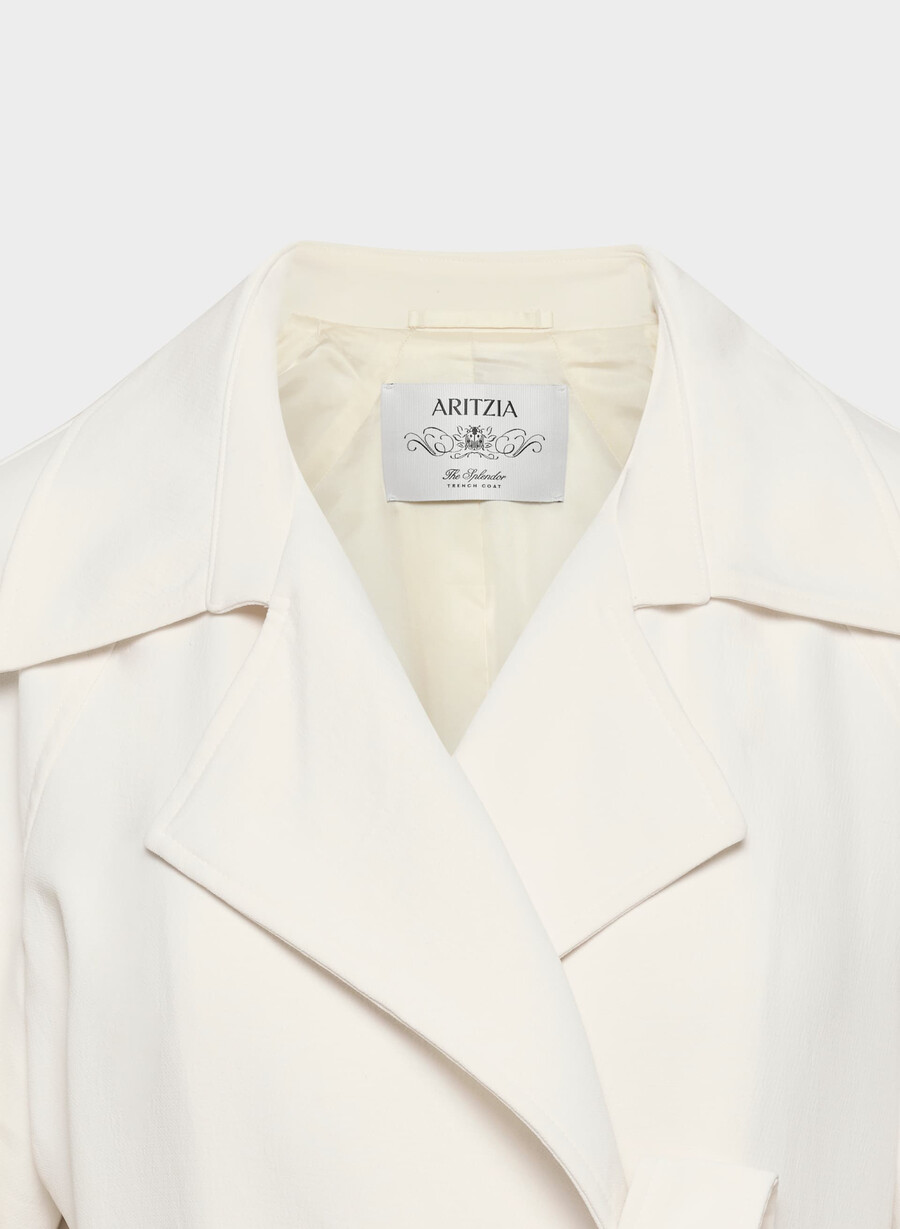 the splendor mid trench coat light birch