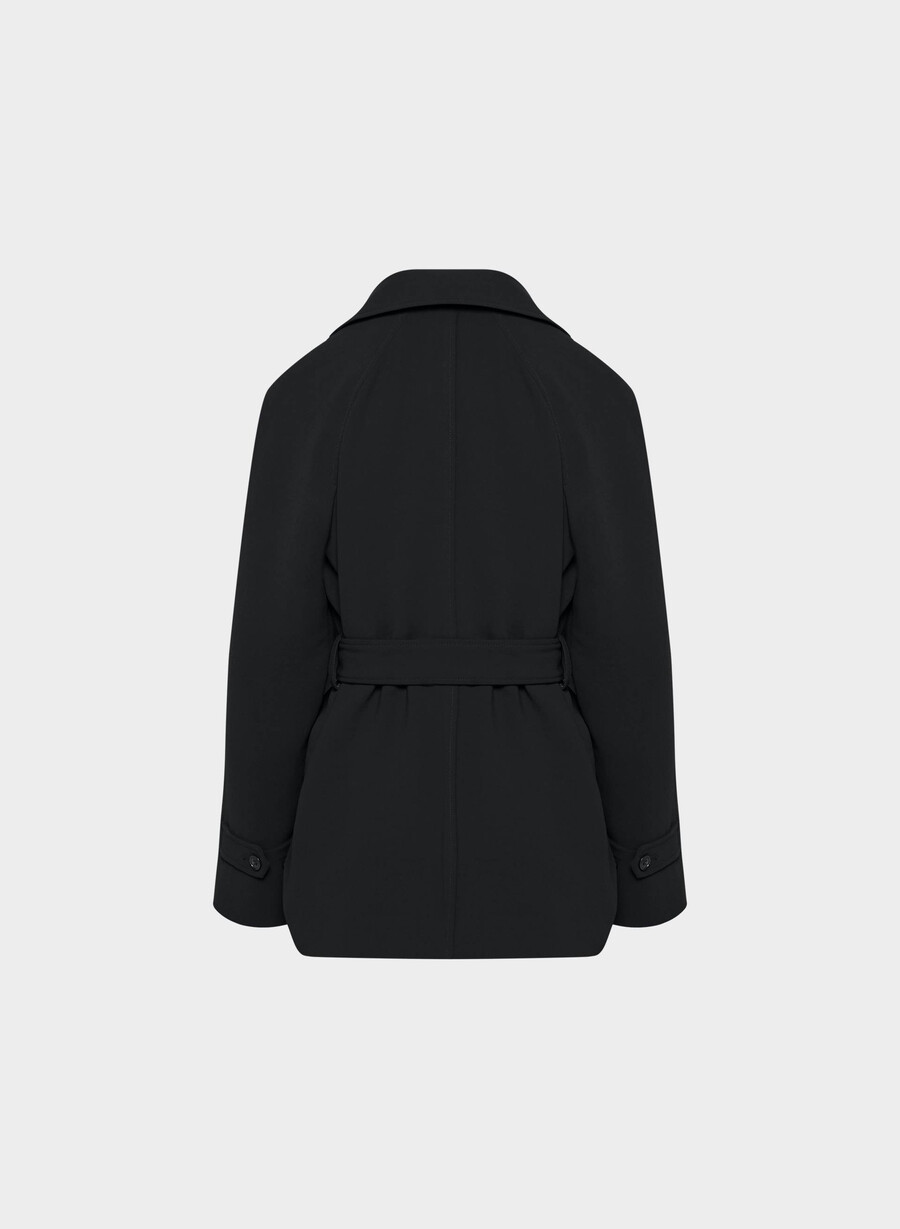 the splendor mid trench coat black