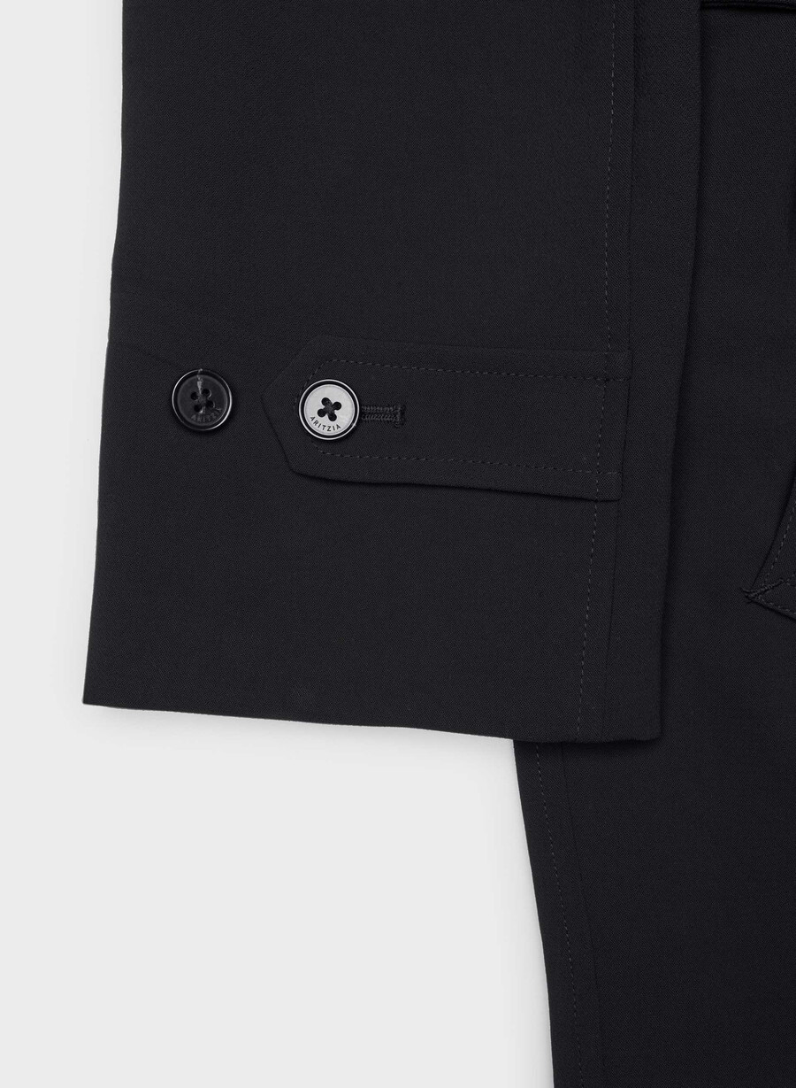 the splendor mid trench coat black