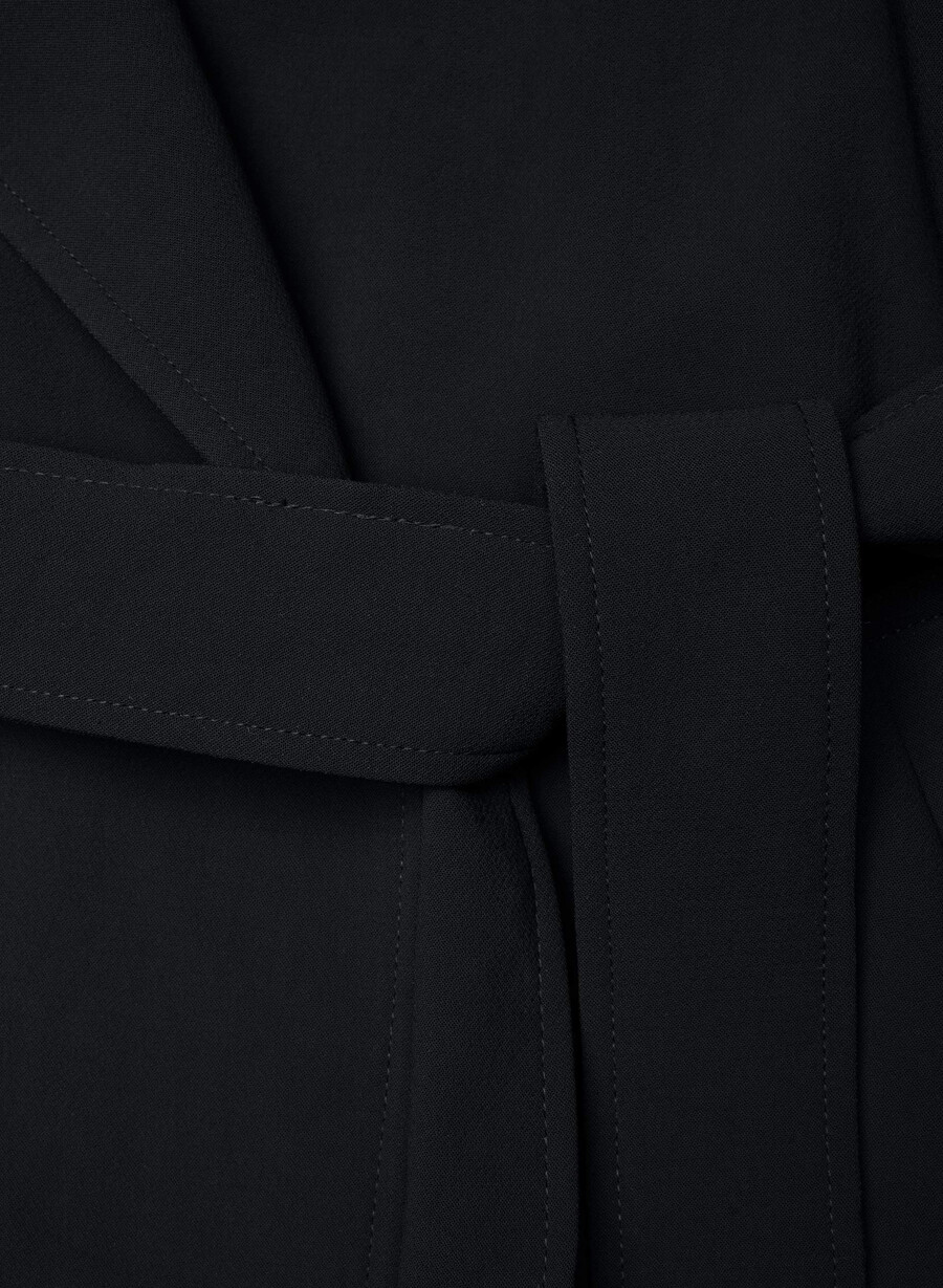 the splendor mid trench coat black