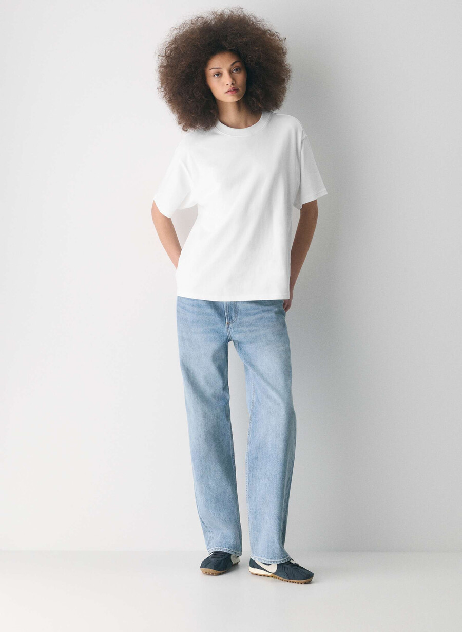 mighty cotton delta t-shirt white