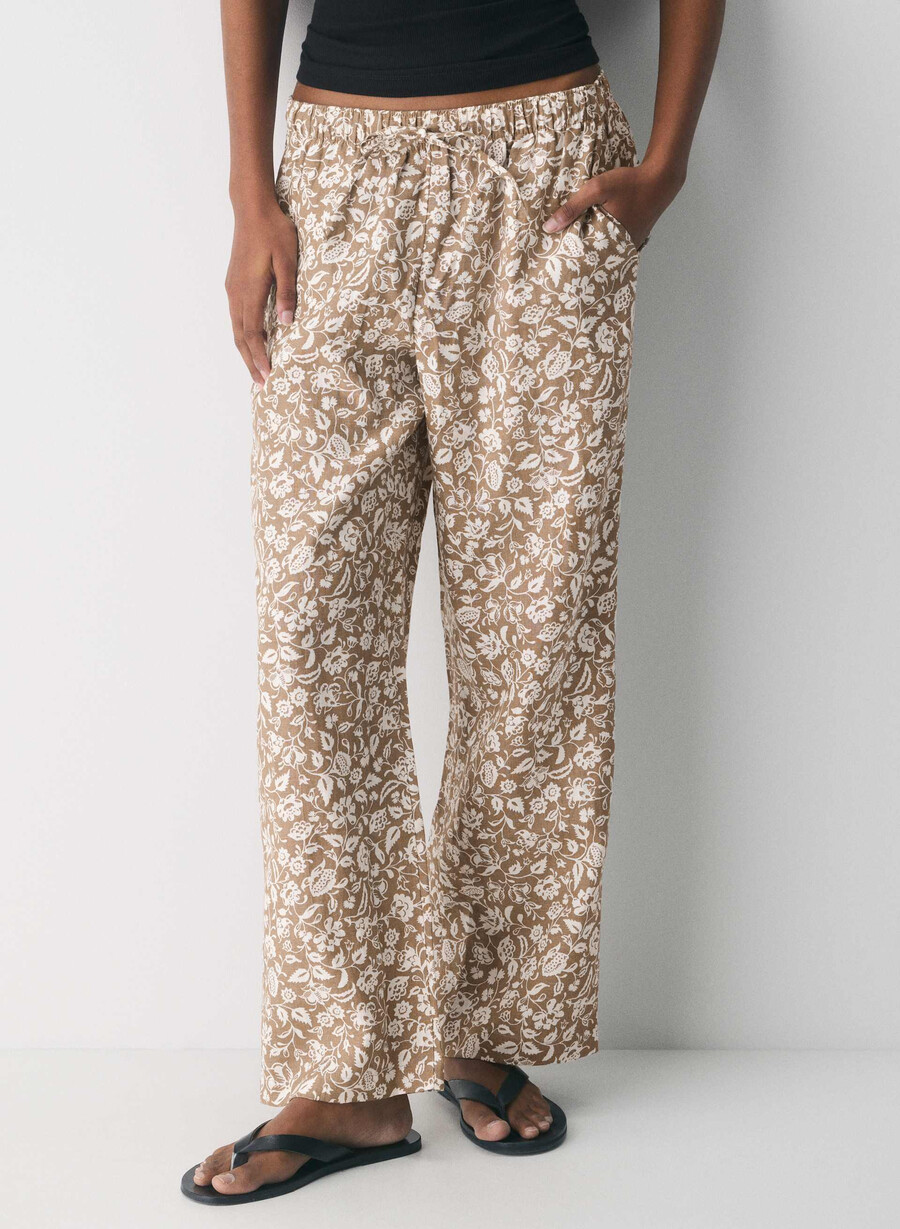 sail linen pant folio brown lt birc