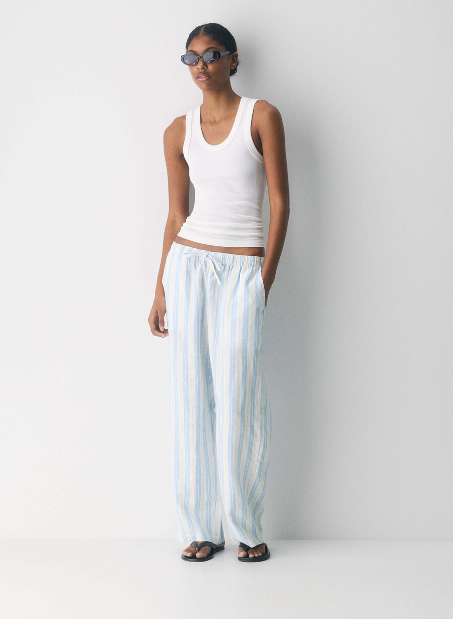 sail linen pant ls strp ok pstcrd b