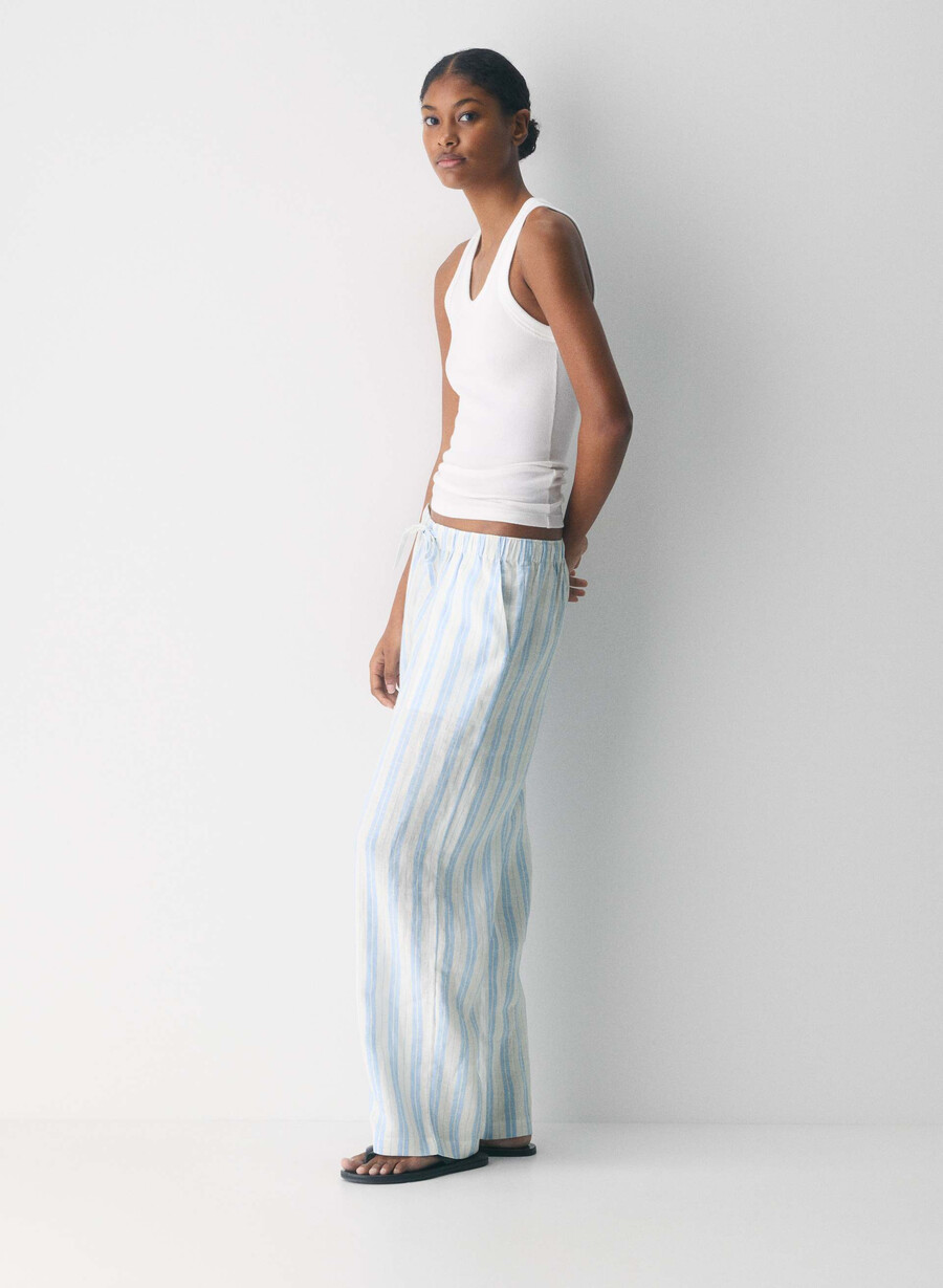 sail linen pant ls strp ok pstcrd b