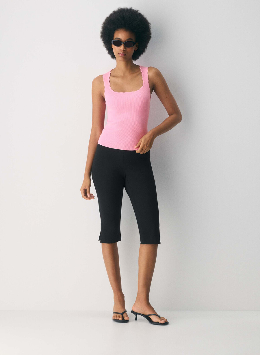 setting top - wonder yarn jellybean pink
