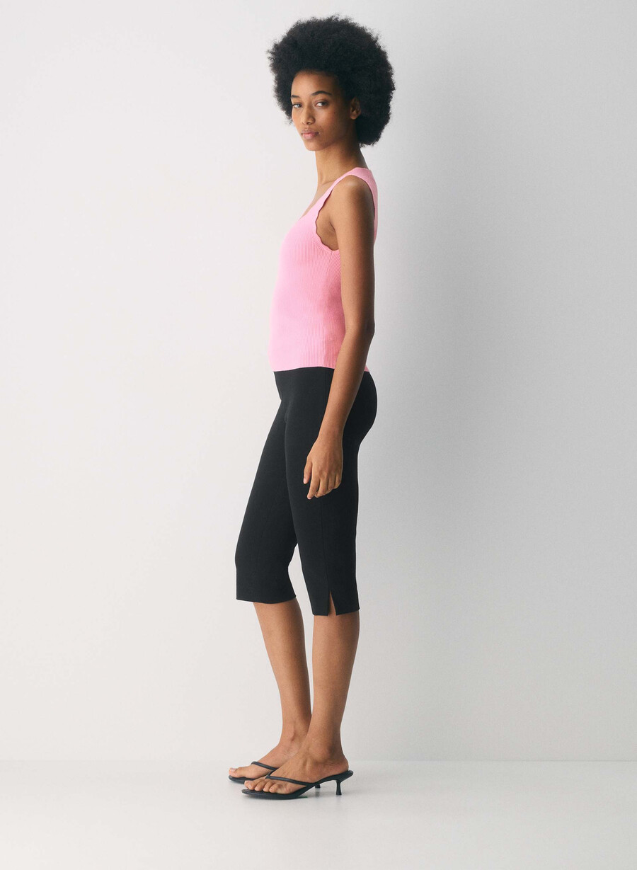 setting top - wonder yarn jellybean pink