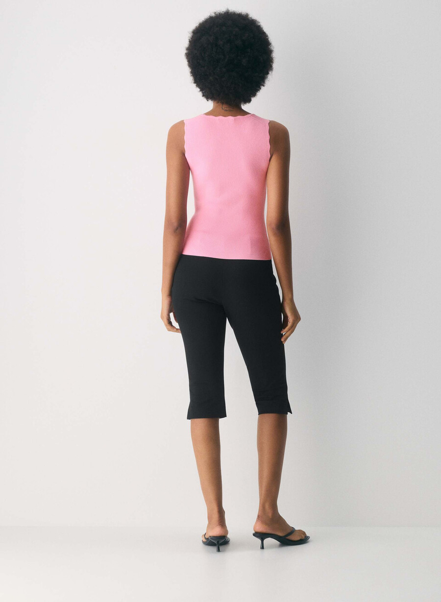 setting top - wonder yarn jellybean pink