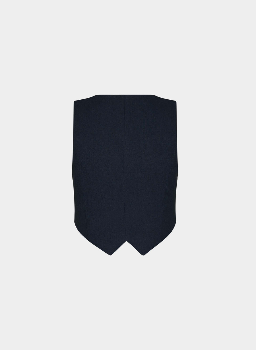 pacino vest - linen admiral