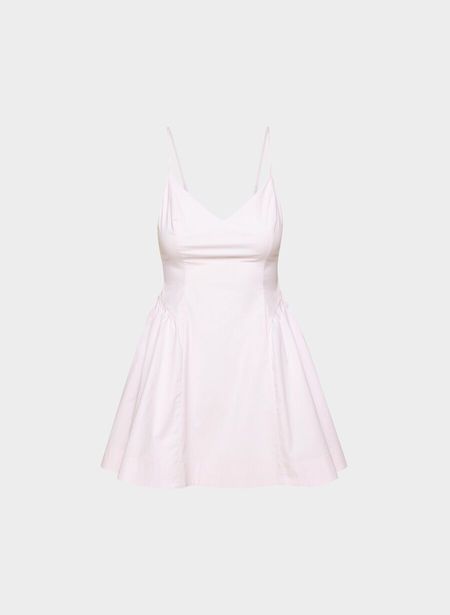 technique poplin mini dress ingrd strp vl pkb w