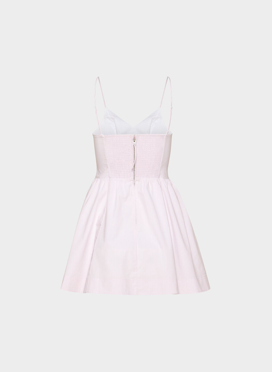 technique poplin mini dress ingrd strp vl pkb w