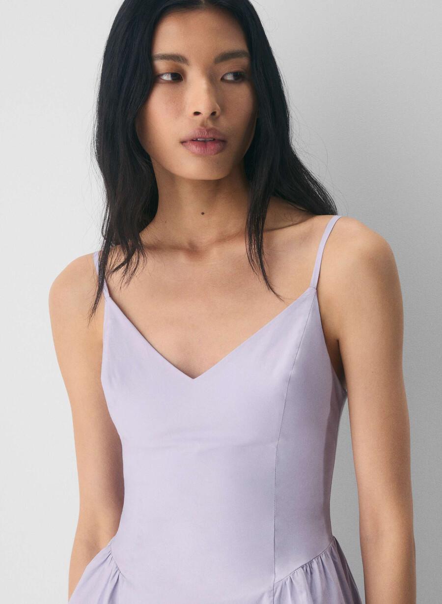 technique poplin mini dress ingrd strp vl pkb w
