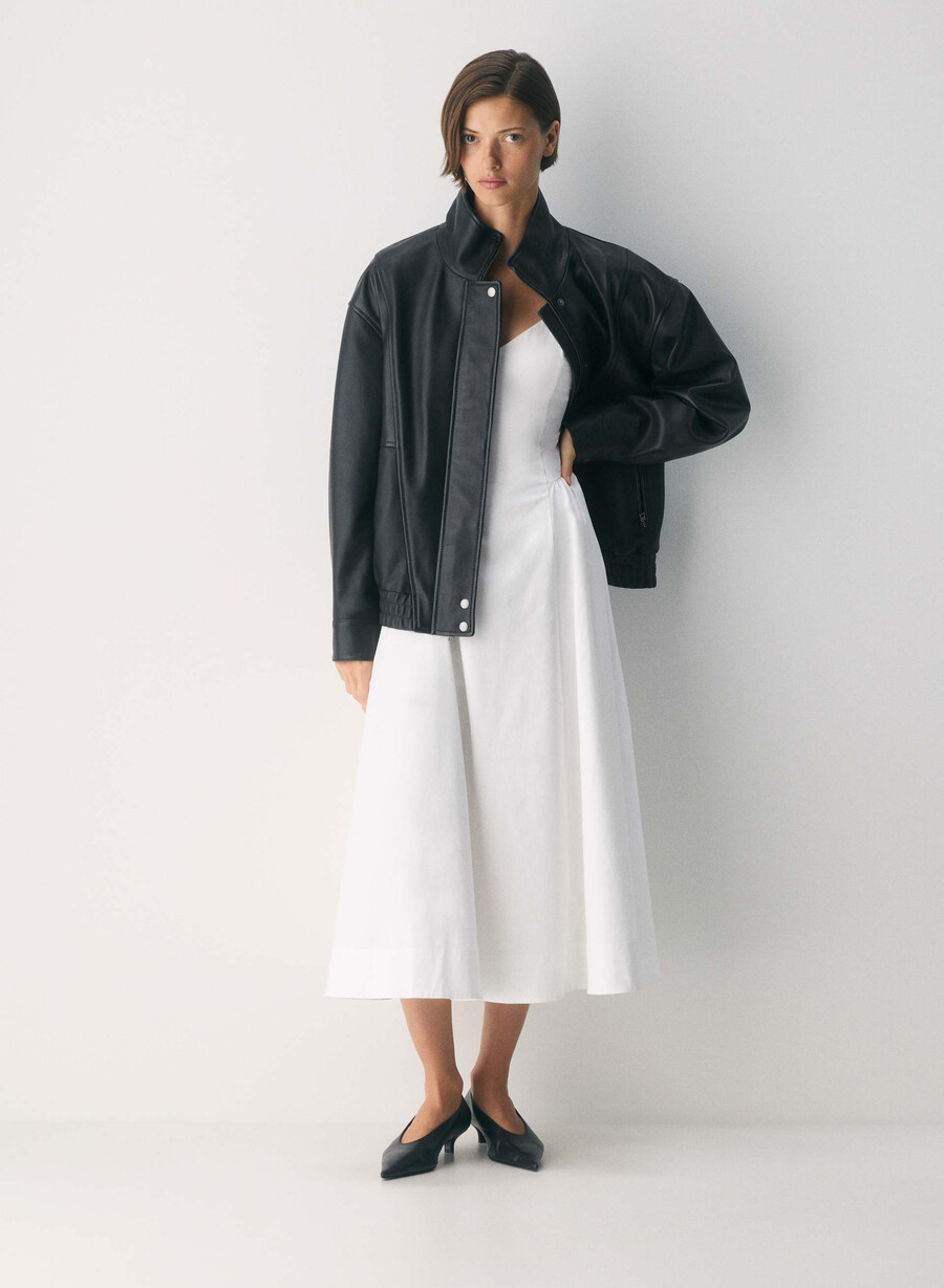 technique poplin dress mtchl strp vla bl o