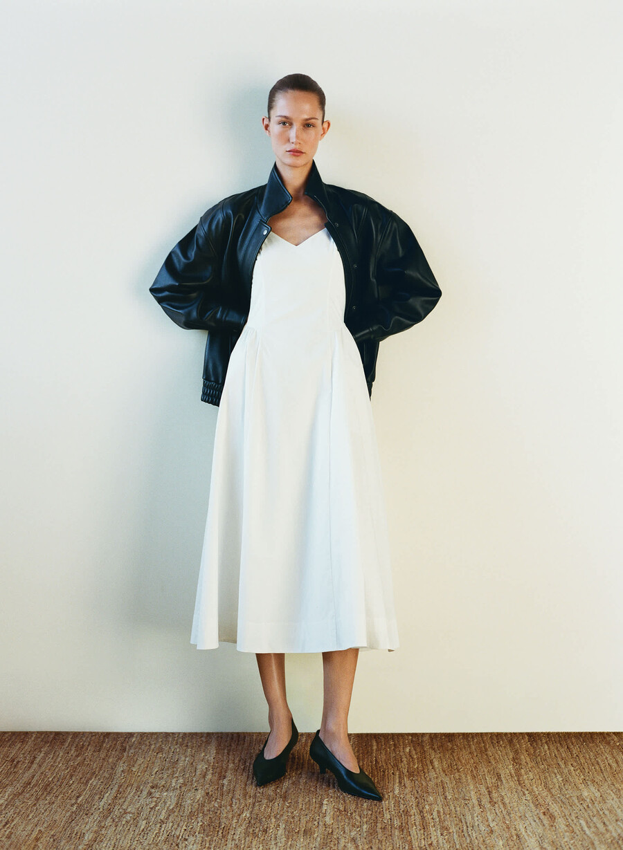 technique poplin dress mtchl strp vla bl o