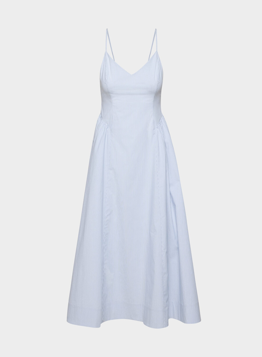 technique poplin dress ingrd strp fr blb w