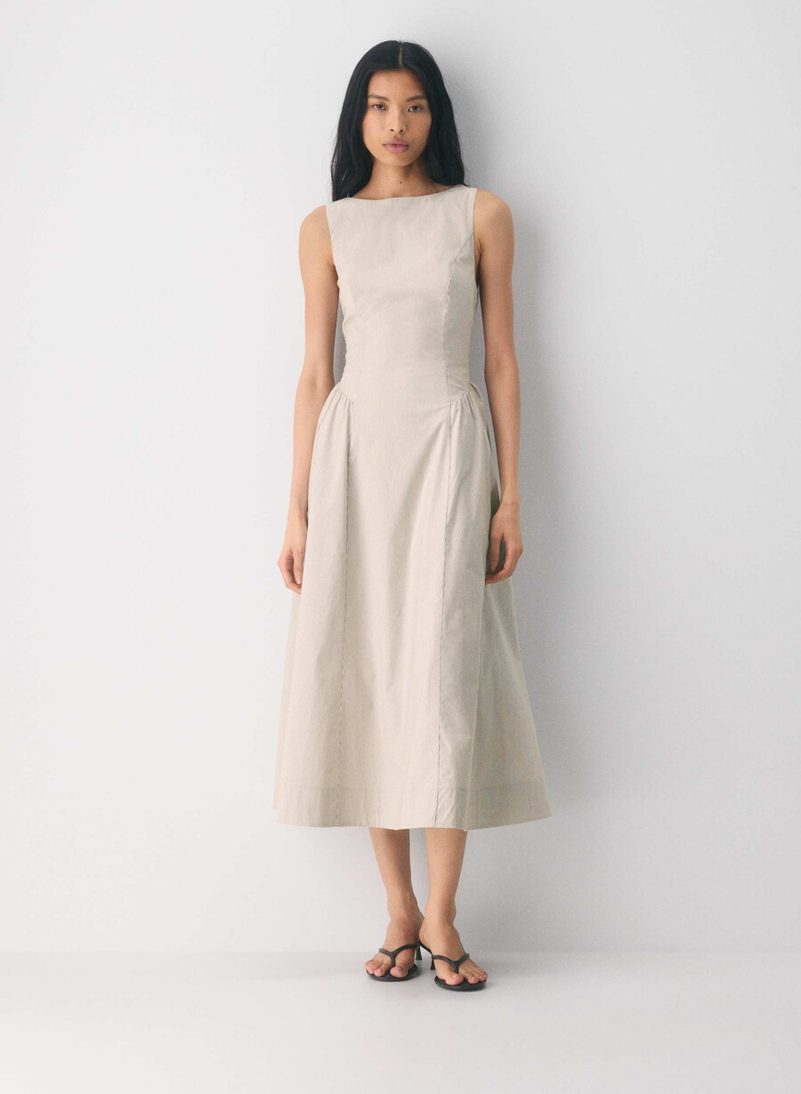 tina poplin dress ingrd strp flo brno