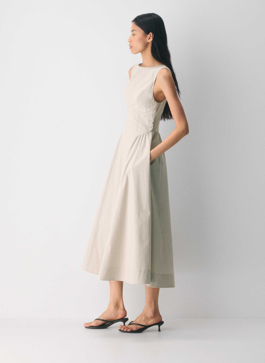 tina poplin dress ingrd strp flo brno