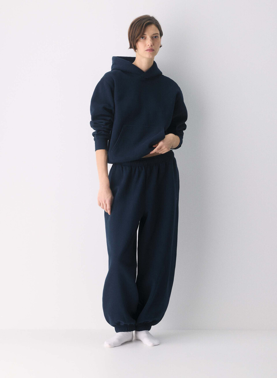 cozy sweatfleece mega balloon jogger admiral