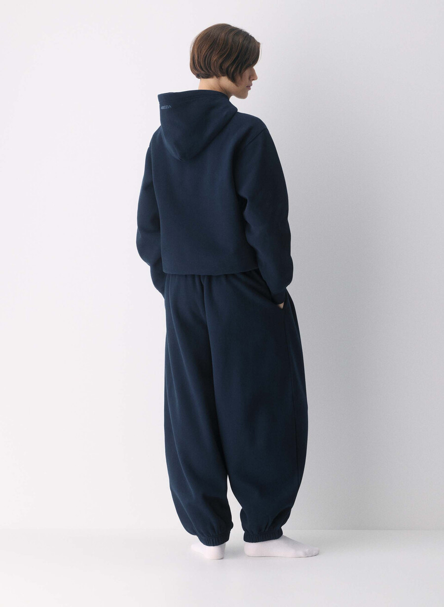 cozy sweatfleece mega balloon jogger admiral