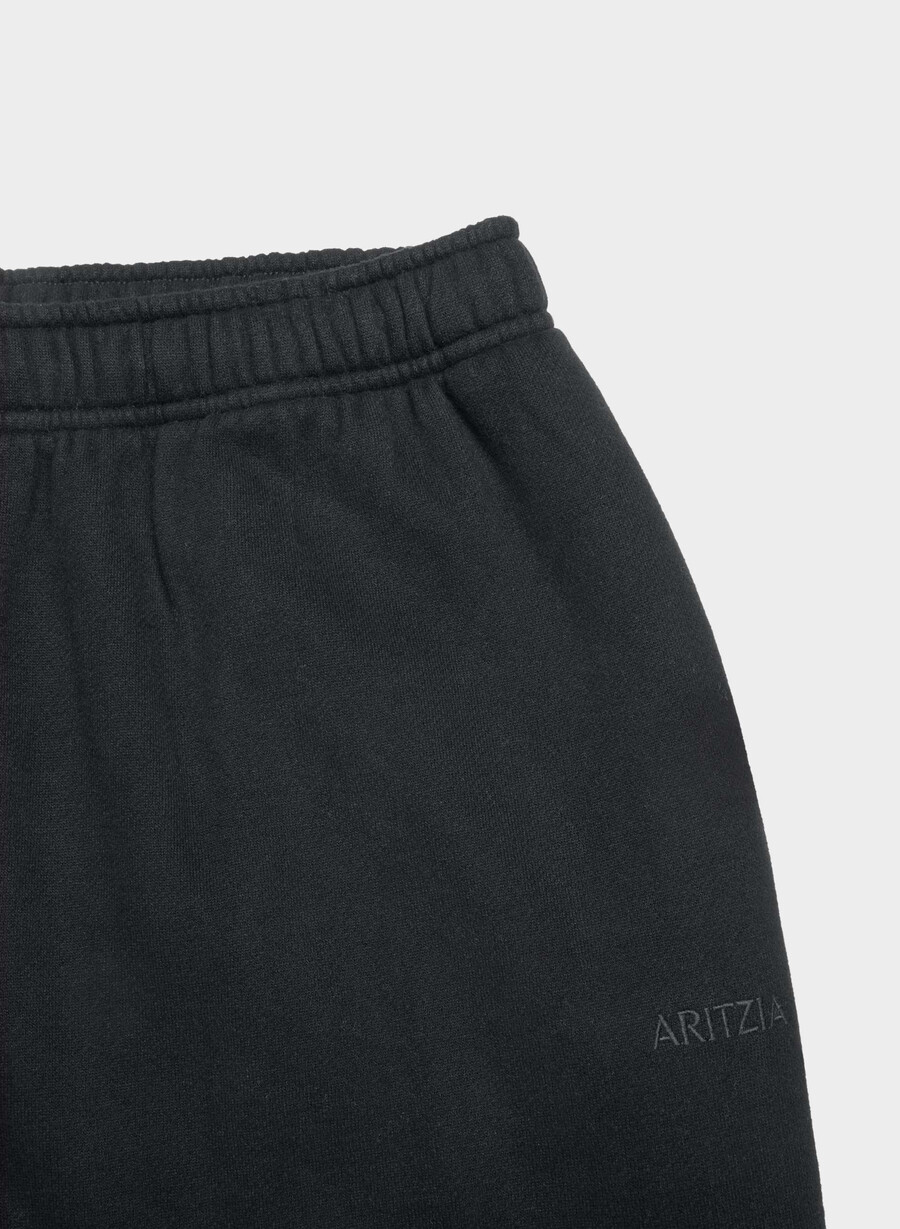 cozy sweatfleece mega balloon jogger black