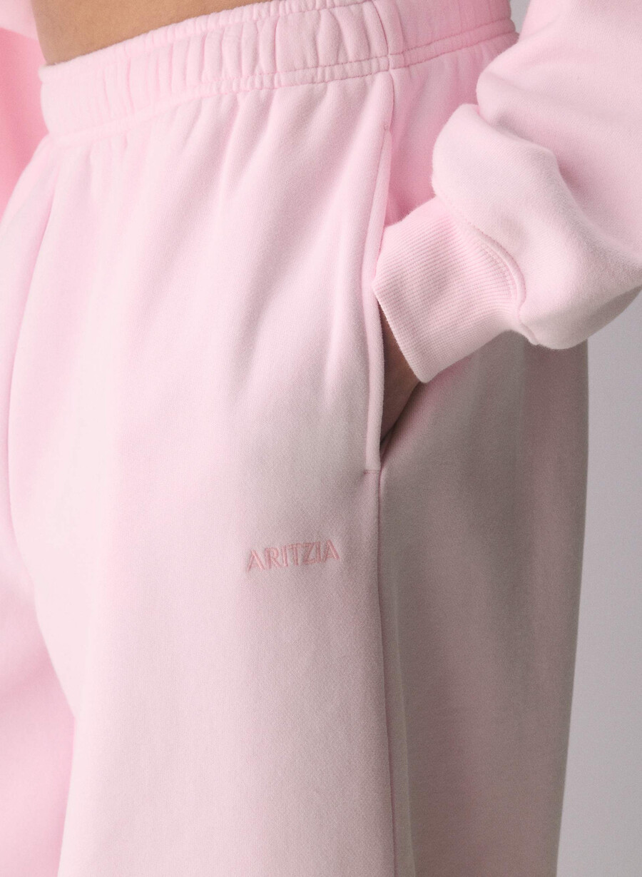 cozy sweatfleece mega balloon jogger villa pink