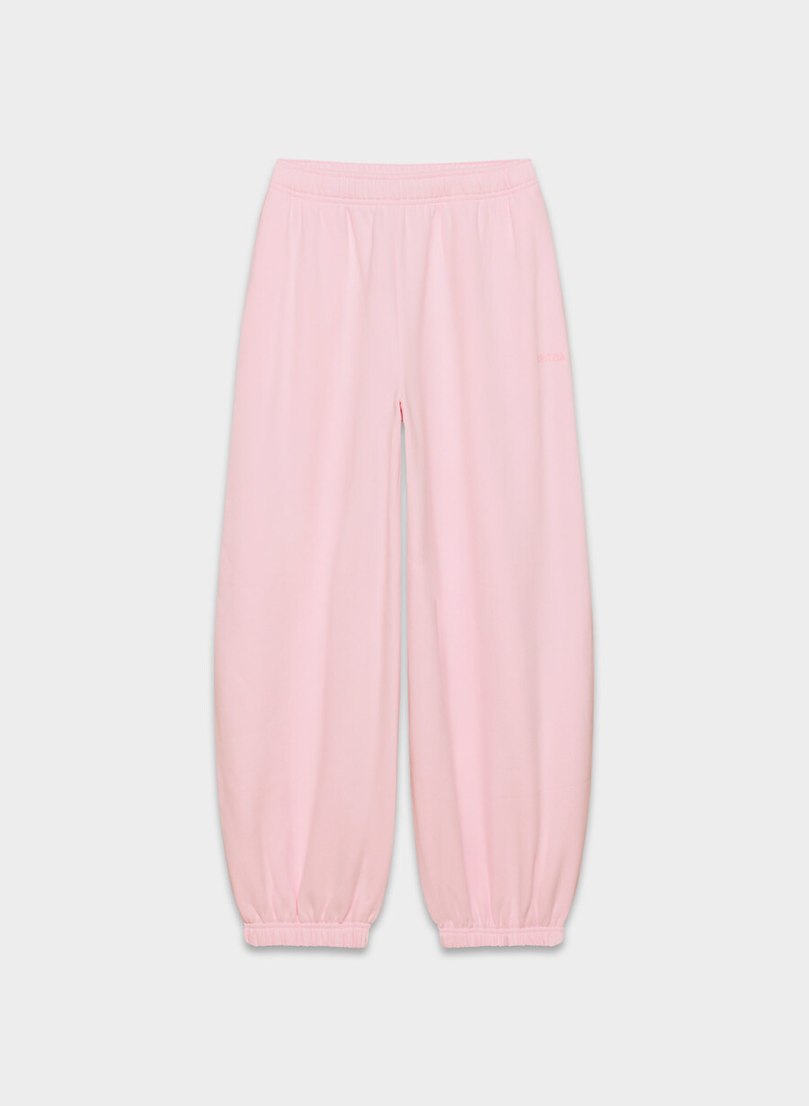cozy sweatfleece mega balloon jogger villa pink