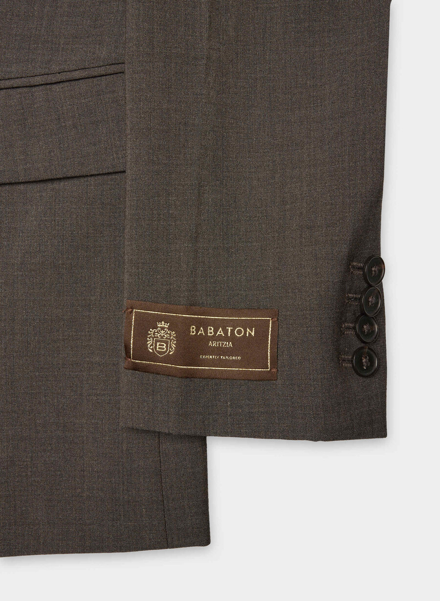 producer wool blazer heather rich mocha brn