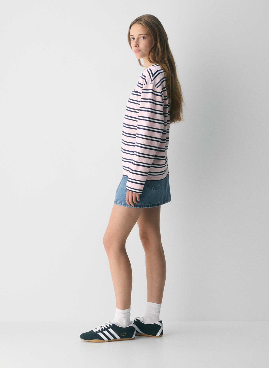 mighty cotton fletch longsleeve villa pink admiral