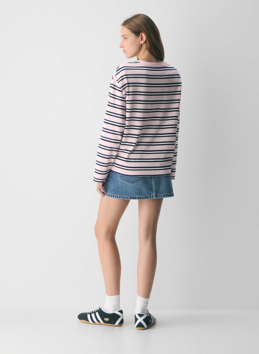 mighty cotton fletch longsleeve villa pink admiral