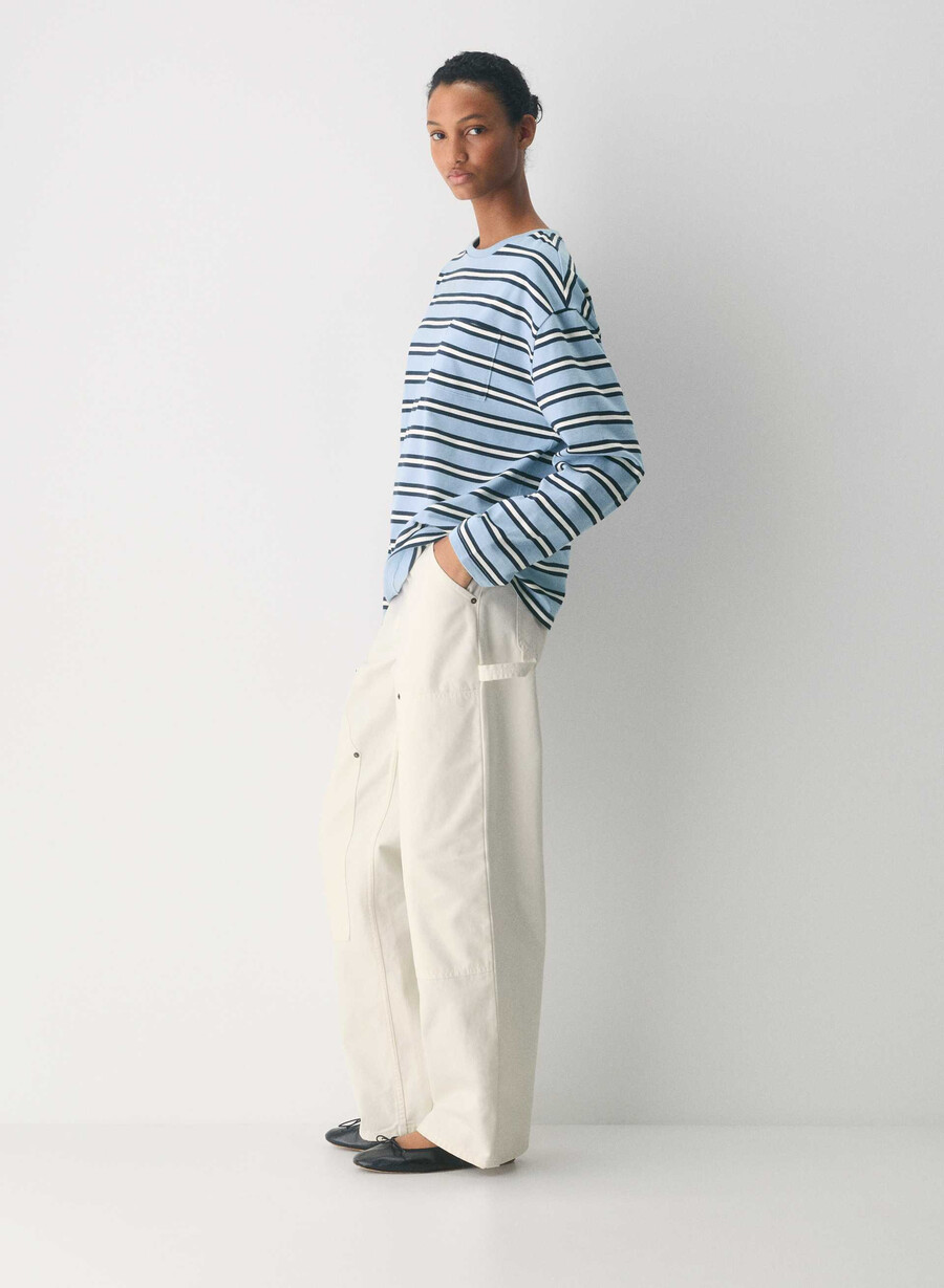 mighty cotton fletch longsleeve ripple blueadmiral