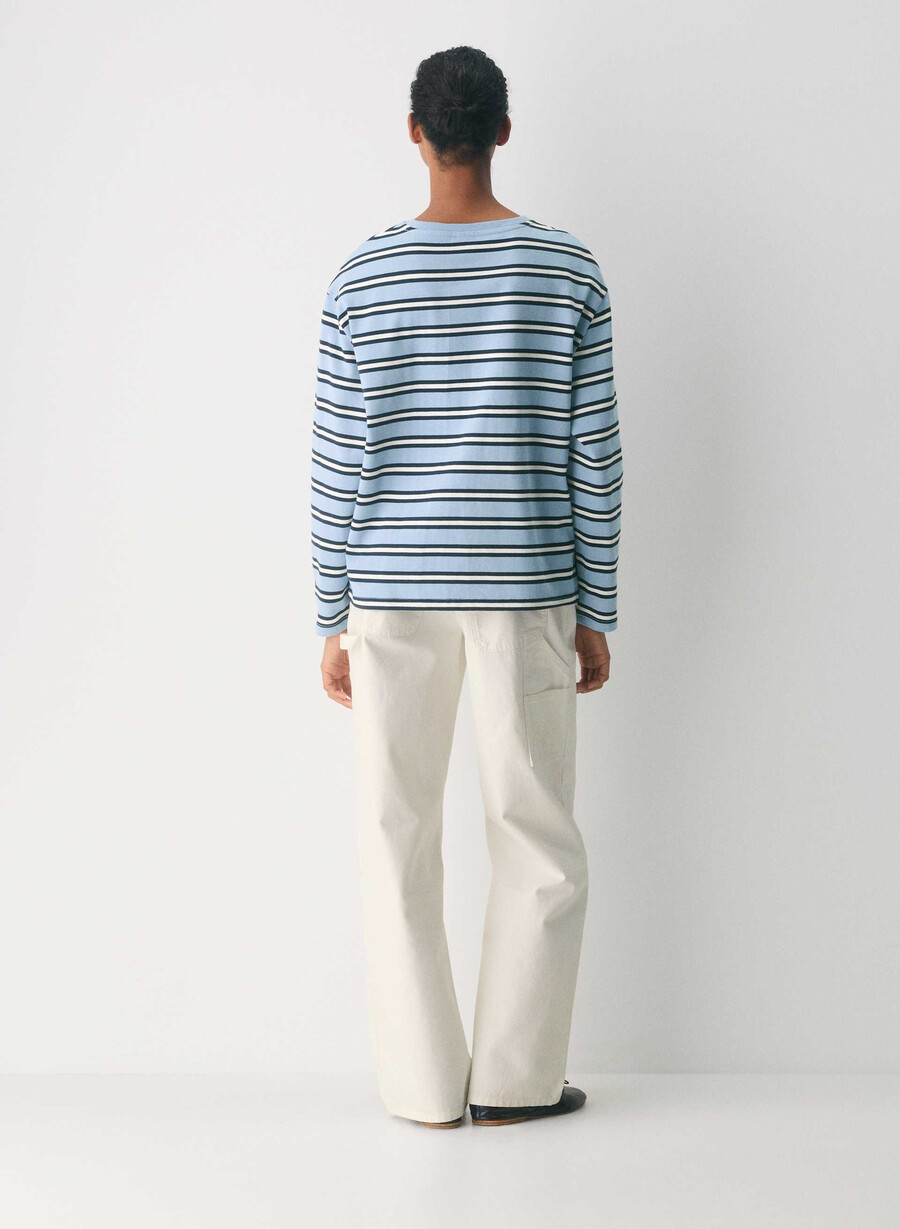 mighty cotton fletch longsleeve ripple blueadmiral