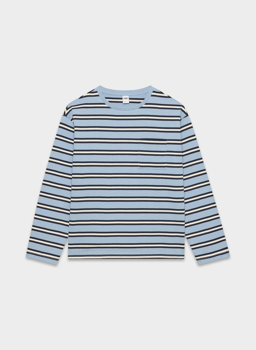 mighty cotton fletch longsleeve ripple blueadmiral
