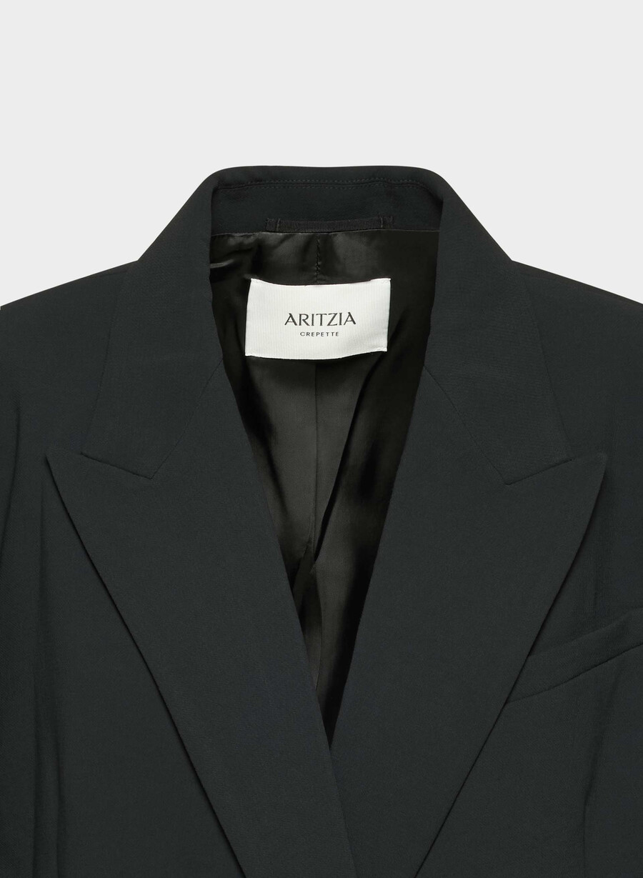 garret blazer - crepette black