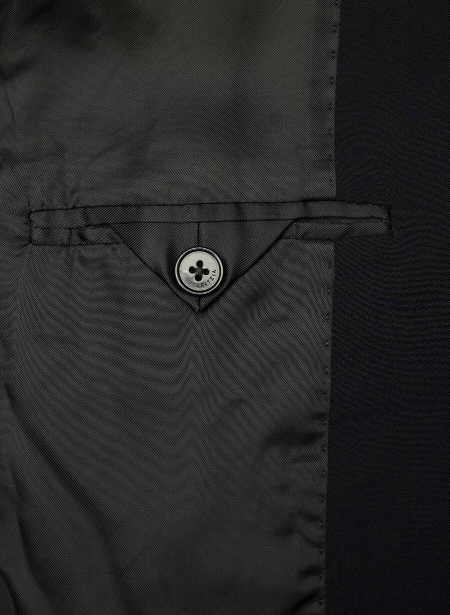 garret blazer - crepette black