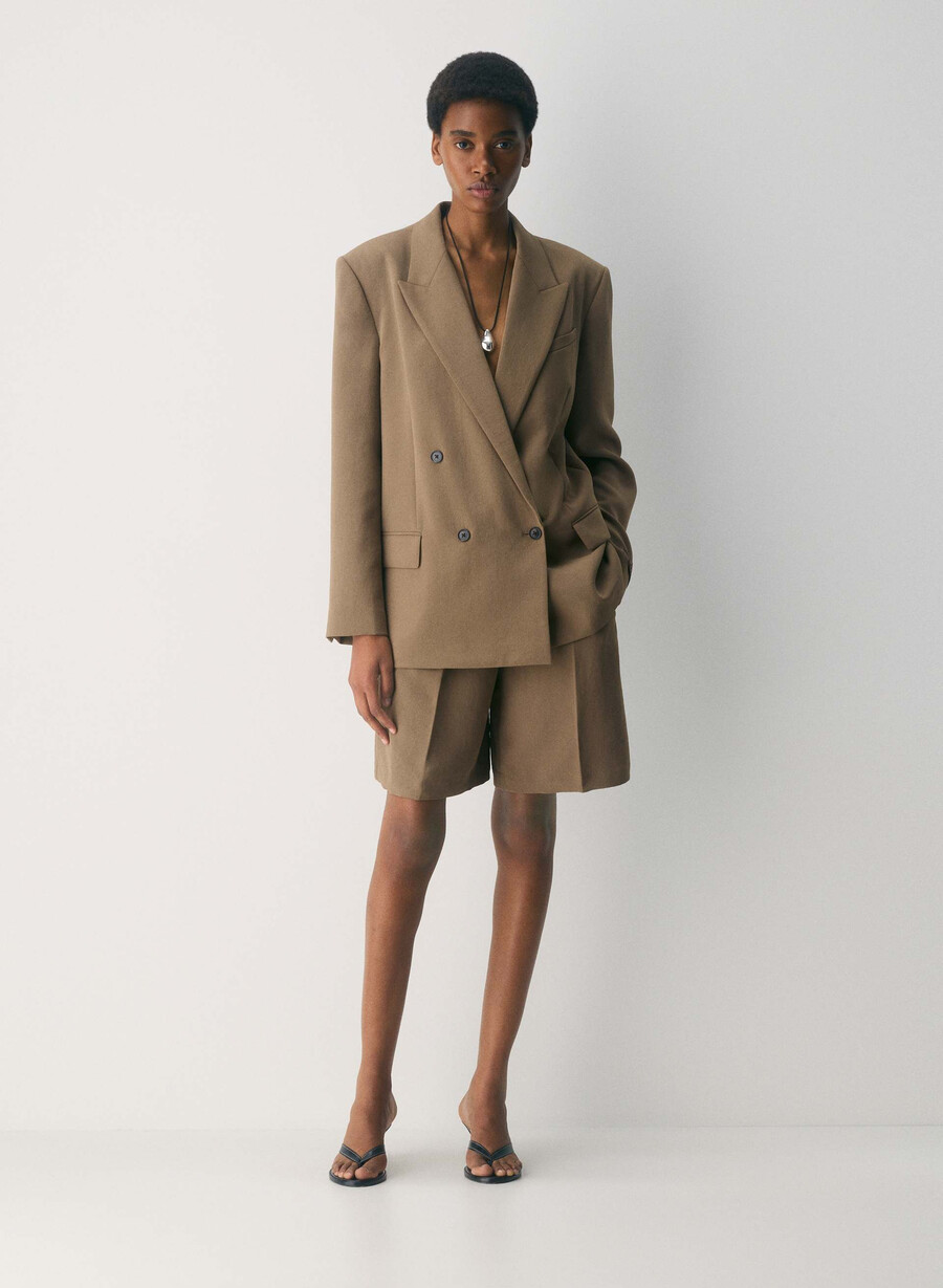 garret blazer - crepette folio brown
