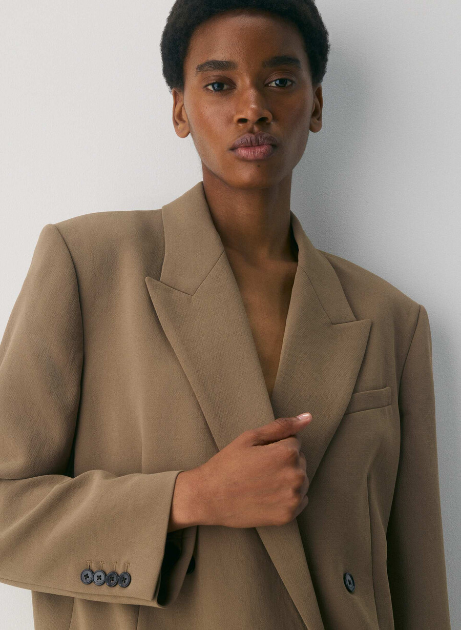 garret blazer - crepette folio brown