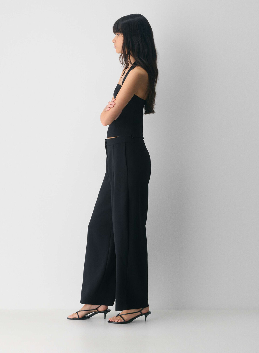 helix barrel pant - crepette black