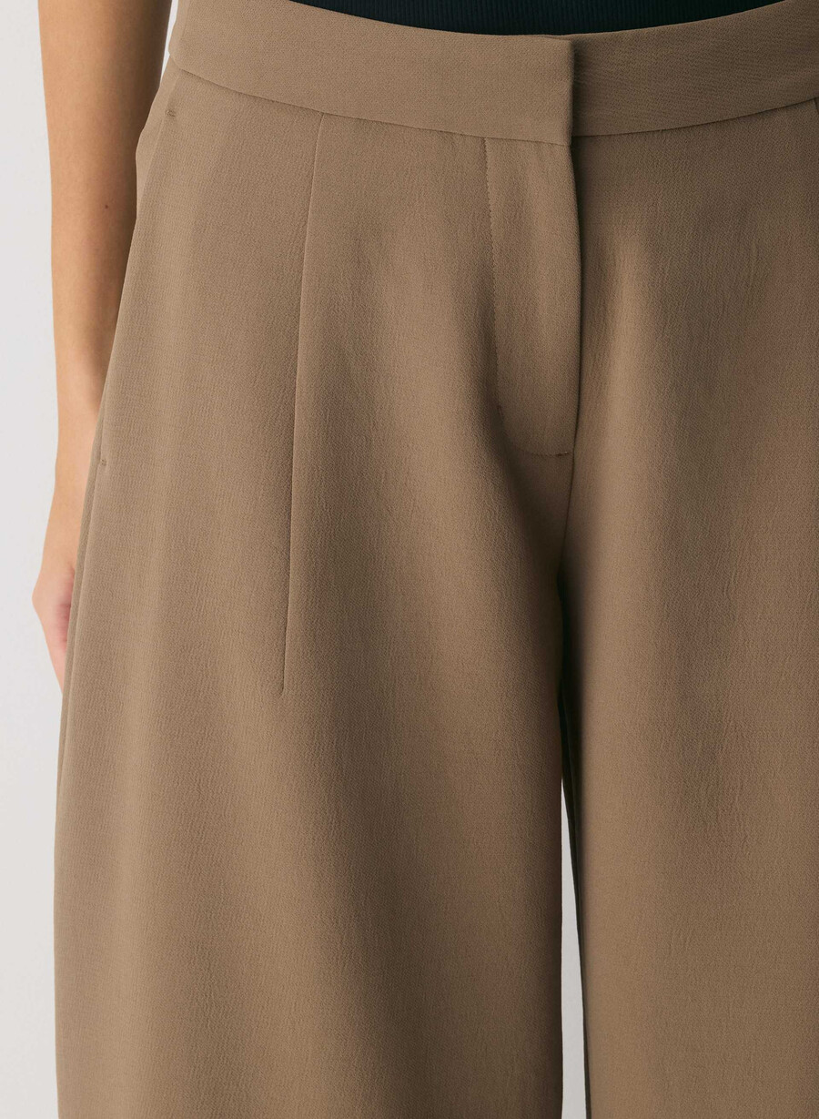 helix barrel pant - crepette folio brown