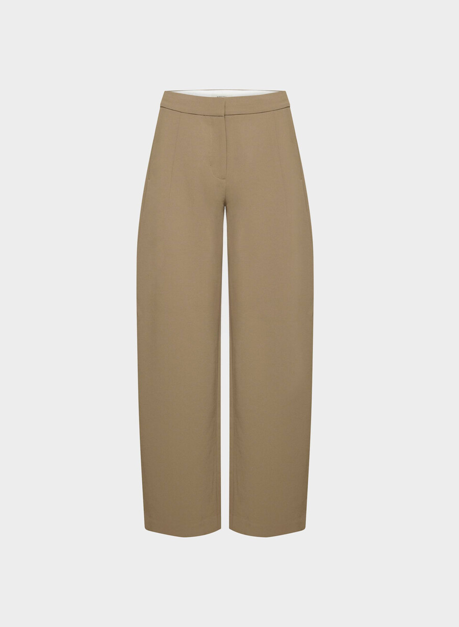 helix barrel pant - crepette folio brown