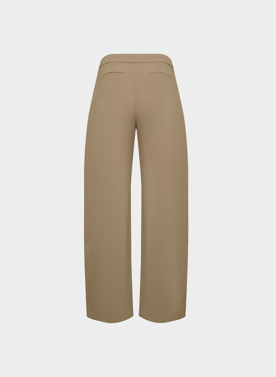 helix barrel pant - crepette folio brown