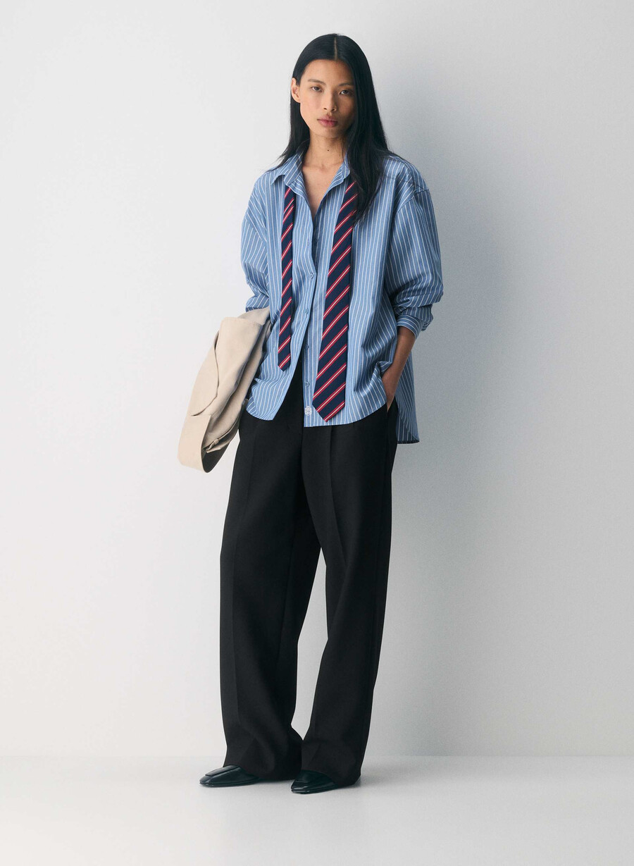 archive poplin shirt mtchl strp fr bluwt