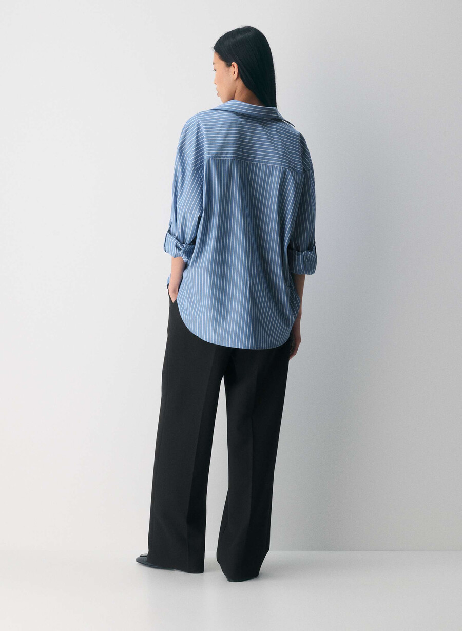 archive poplin shirt mtchl strp fr bluwt