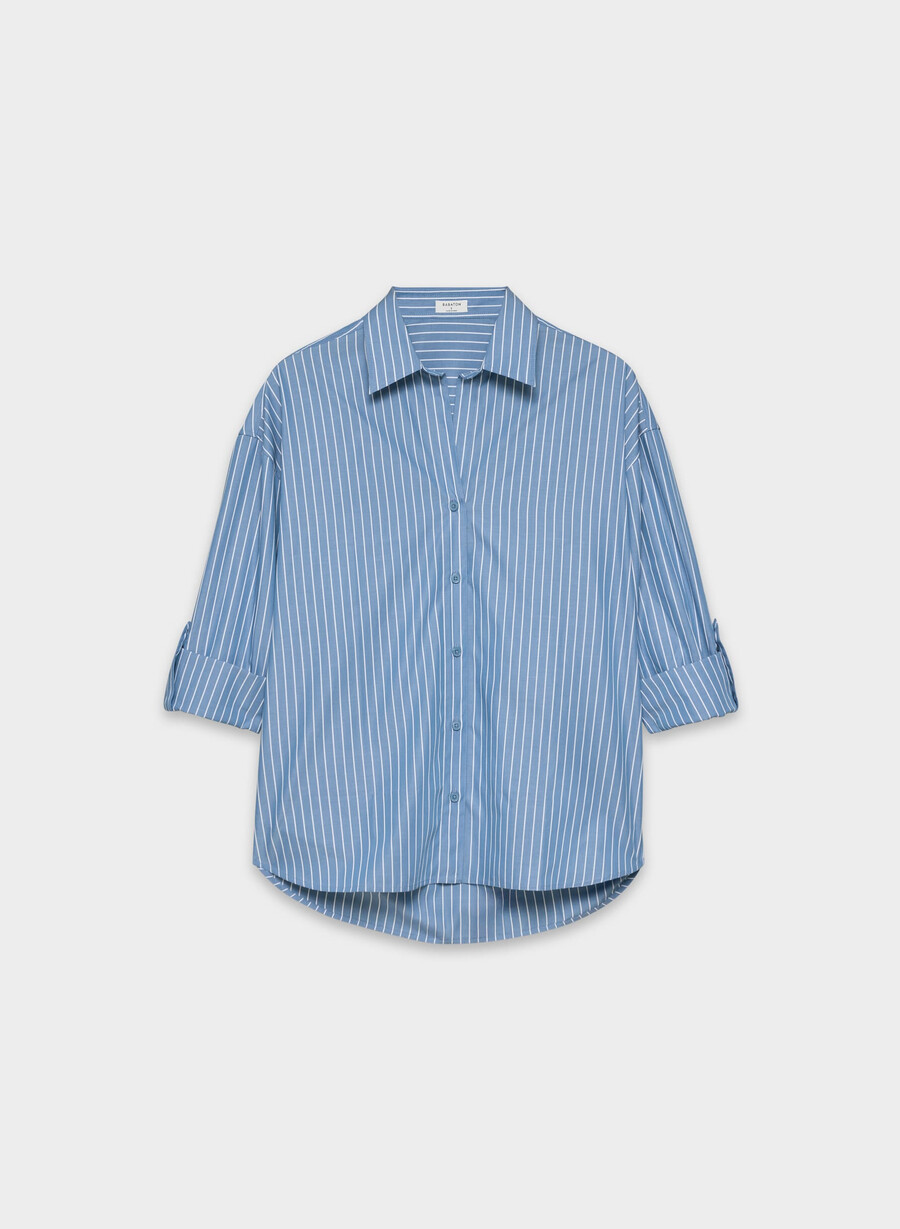 archive poplin shirt mtchl strp fr bluwt