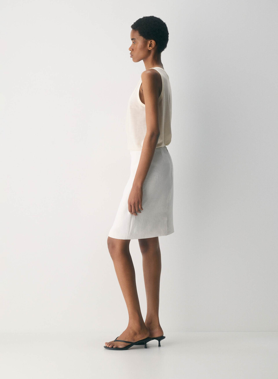 aisle skirt - crepette light birch