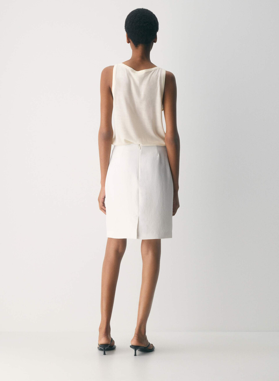 aisle skirt - crepette light birch