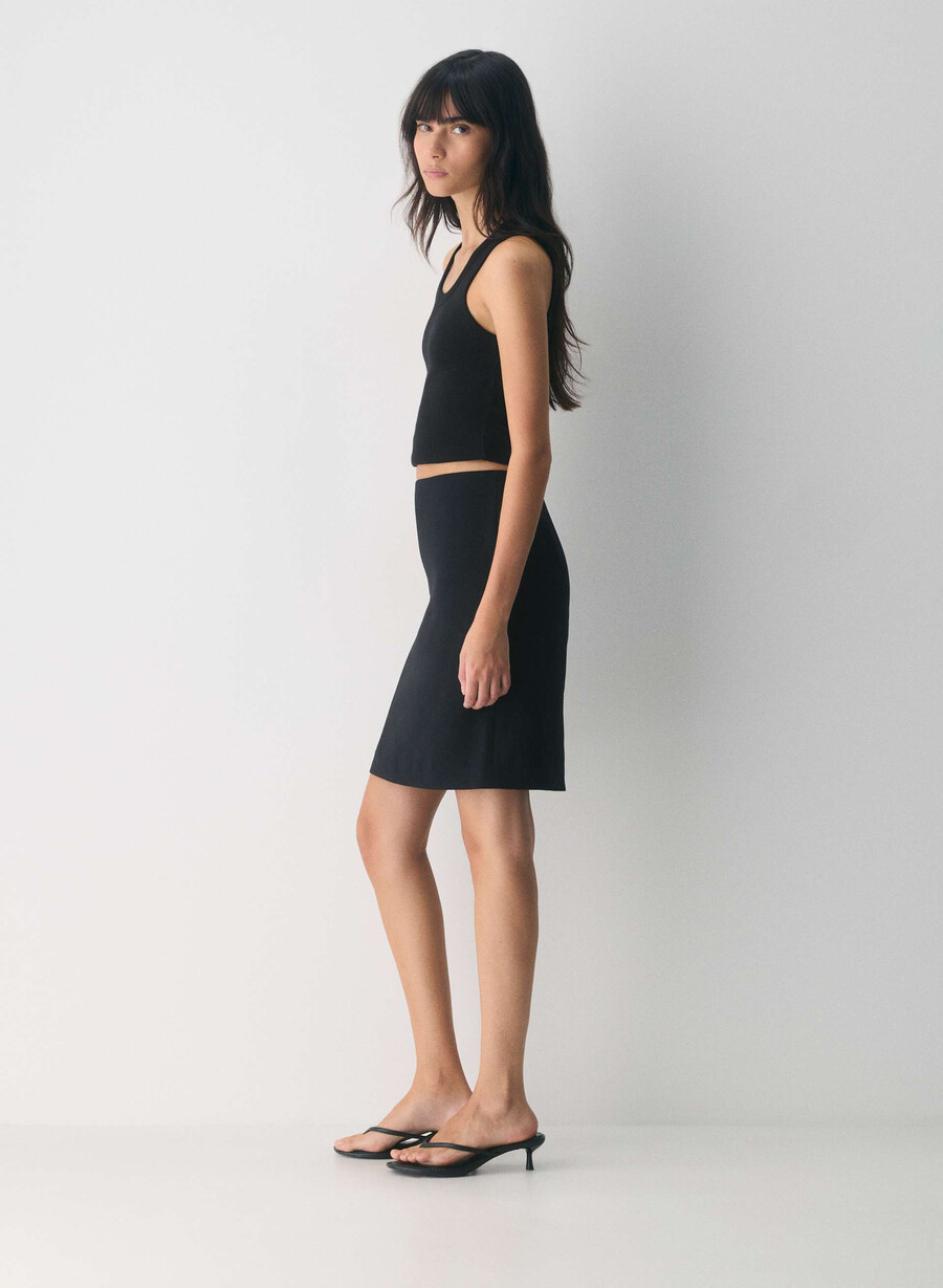aisle skirt - crepette black